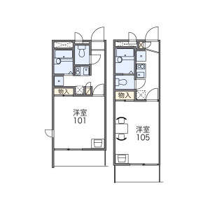1K Apartment in Okamoto - Kobe-shi Higashinada-ku Floorplan