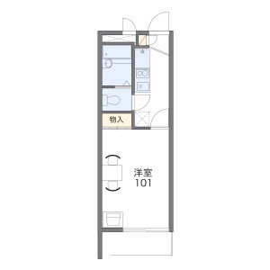 1K Mansion in Kaminagoya - Nagoya-shi Nishi-ku Floorplan
