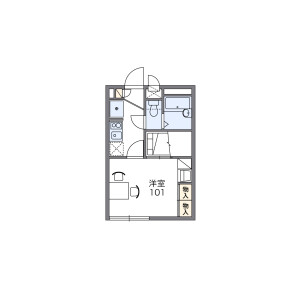 1K Apartment in Nara - Yokohama-shi Aoba-ku Floorplan