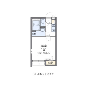 川崎市宮前區犬蔵-1K公寓 房間格局