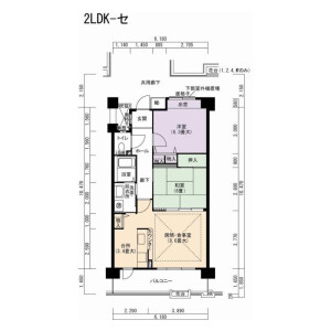 2LDK Mansion in Uesonocho - Nagoya-shi Meito-ku Floorplan