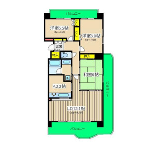 3LDK {building type} in Nishiuraga - Yokosuka-shi Floorplan