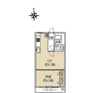1DK {building type} in Takanawa - Minato-ku Floorplan