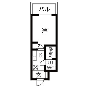 1K Mansion in Nakamachidori - Kobe-shi Chuo-ku Floorplan