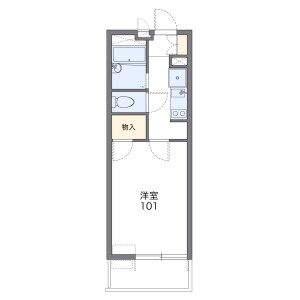 1K Mansion in Izumi - Nagoya-shi Higashi-ku Floorplan