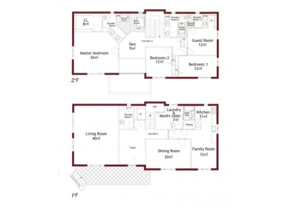 4LDK House to Rent in Setagaya-ku Floorplan