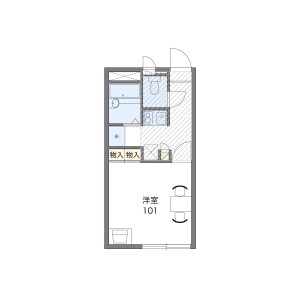 1K Mansion in Sandamachi - Hachioji-shi Floorplan