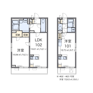 1K Mansion in Higashigokencho - Shinjuku-ku Floorplan