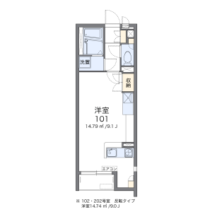 1R Apartment in Asahicho - Kashiwa-shi Floorplan