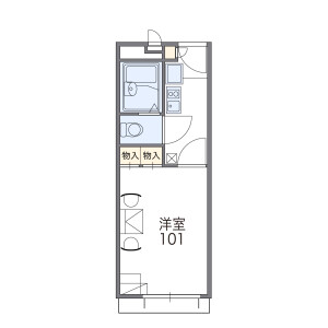 1K Apartment in Nodacho - Kishiwada-shi Floorplan
