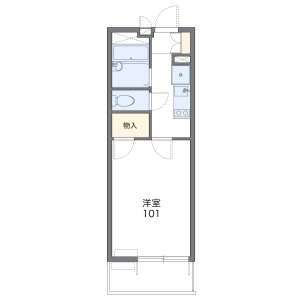 1K Mansion in Minamimotojuku - Saitama-shi Sakura-ku Floorplan