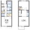 2DK Apartment to Rent in Miyazaki-shi Floorplan