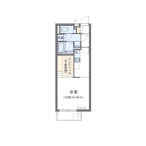 1R Apartment in Sunayamamachi - Iwakuni-shi Floorplan