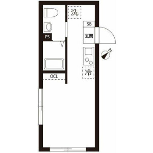 1R Mansion in Koyama - Shinagawa-ku Floorplan