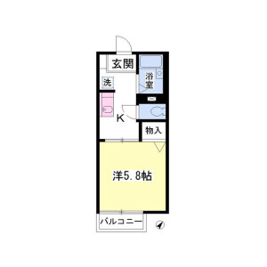1K Apartment in Chuo - Wako-shi Floorplan