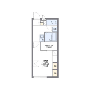 1K Apartment in Daido - Osaka-shi Higashiyodogawa-ku Floorplan