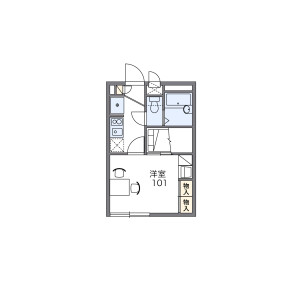 1K Apartment in Urado - Takatsuki-shi Floorplan