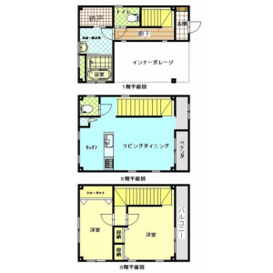 2LDK {building type} in Nishiikebukuro - Toshima-ku Floorplan
