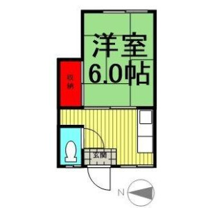 1K 맨션 in Nishinippori - Arakawa-ku Floorplan