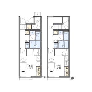 1K Apartment in Daimachi - Moka-shi Floorplan