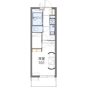 1K Mansion in Mozunishinocho - Sakai-shi Kita-ku Floorplan
