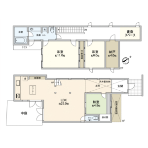 3SLDK {building type} in Zaimokuza - Kamakura-shi Floorplan