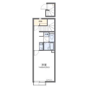 1K Apartment in Tenjincho - Kofu-shi Floorplan