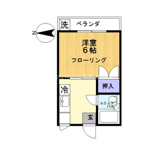 1K Mansion in Oyata - Adachi-ku Floorplan