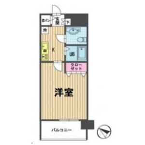 1K Mansion in Shinsencho - Shibuya-ku Floorplan