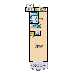 1R Mansion in Kodo - Adachi-ku Floorplan