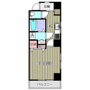 1K Mansion in Ebara - Shinagawa-ku Floorplan