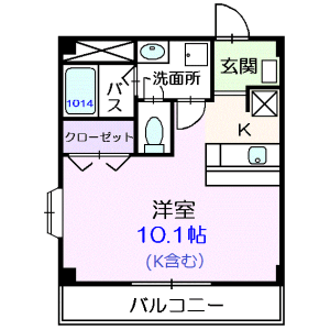 1K Apartment in Edogawa(sonota) - Edogawa-ku Floorplan