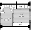 1DK Apartment to Rent in Hiroshima-shi Aki-ku Floorplan