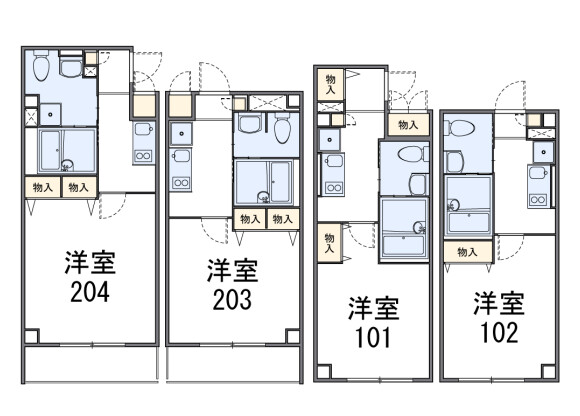 1K Apartment to Rent in Osaka-shi Taisho-ku Floorplan