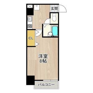 1K Mansion in Kawaranocho - Kyoto-shi Nakagyo-ku Floorplan