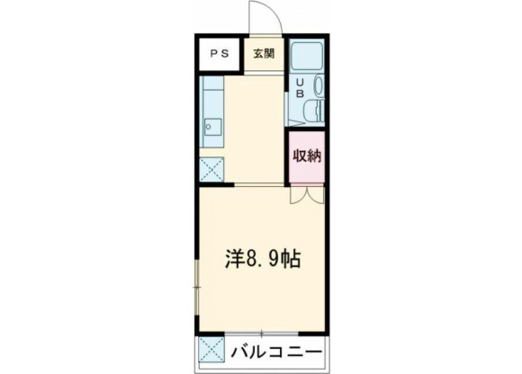 1Rマンション - 江戸川区賃貸 間取り