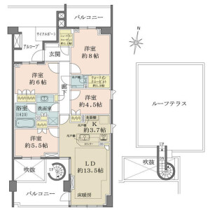 4LDK {building type} in Saginomiya - Nakano-ku Floorplan