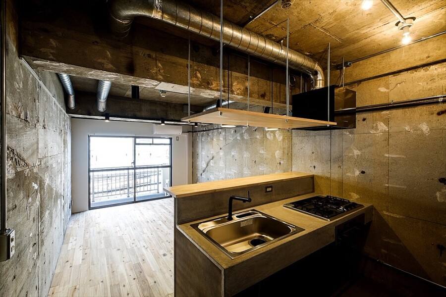 新宿區出售中的1R公寓大廈房地產 廚房