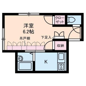 1K Mansion in Higashishinkoiwa - Katsushika-ku Floorplan