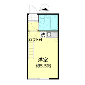 1R Apartment in Kitazawa - Setagaya-ku Floorplan