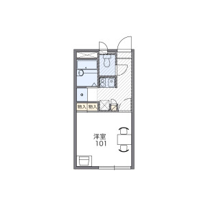 1K Apartment in Honamanuma - Suginami-ku Floorplan
