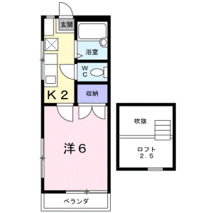 1K Apartment in Shimotakaido - Suginami-ku Floorplan