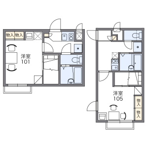 1K Apartment in Funado - Itabashi-ku Floorplan