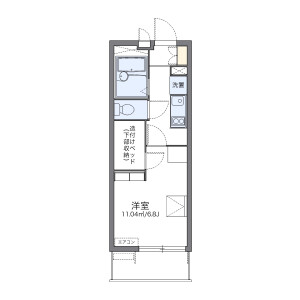 1K Mansion in Emukaecho - Nagoya-shi Nishi-ku Floorplan