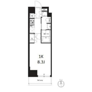 1K Mansion in Omorinishi - Ota-ku Floorplan