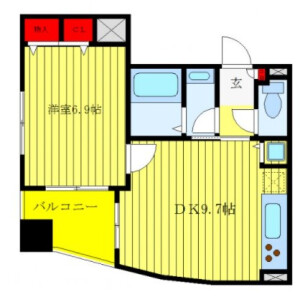 1DK Mansion in Mukogaoka - Bunkyo-ku Floorplan