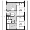 3DK Apartment to Rent in Joyo-shi Floorplan