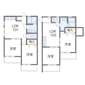 2DK Mansion in Besshiyo - Yokohama-shi Minami-ku Floorplan