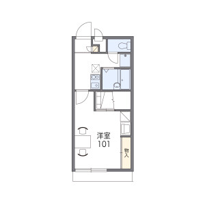1K Mansion in Hazukashi kamogawacho - Kyoto-shi Fushimi-ku Floorplan