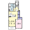 1LDK Apartment to Rent in Yokohama-shi Konan-ku Floorplan